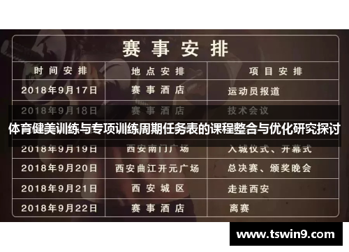体育健美训练与专项训练周期任务表的课程整合与优化研究探讨
